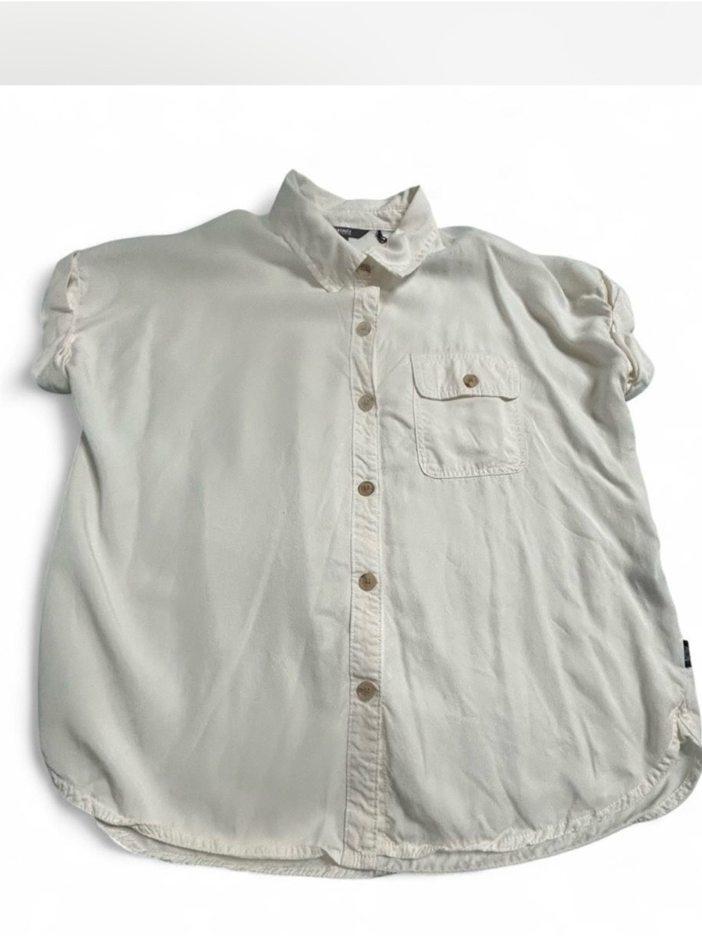 Buffalo David Bitton women’s Off-White Short Sleeve Button-Down Shi
